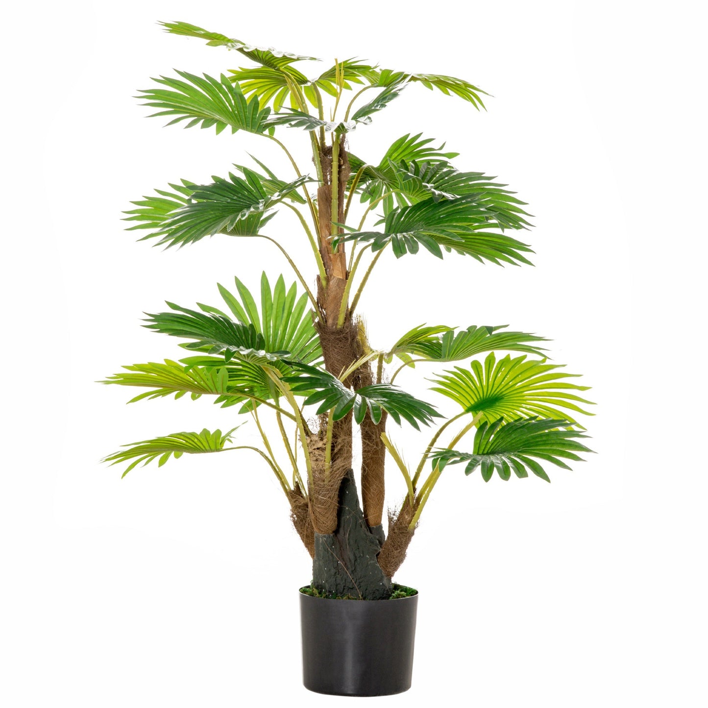 Artificial Tropical Palm Tree Fake Decorative Plant in Nursery Pot for Indoor Outdoor Décor