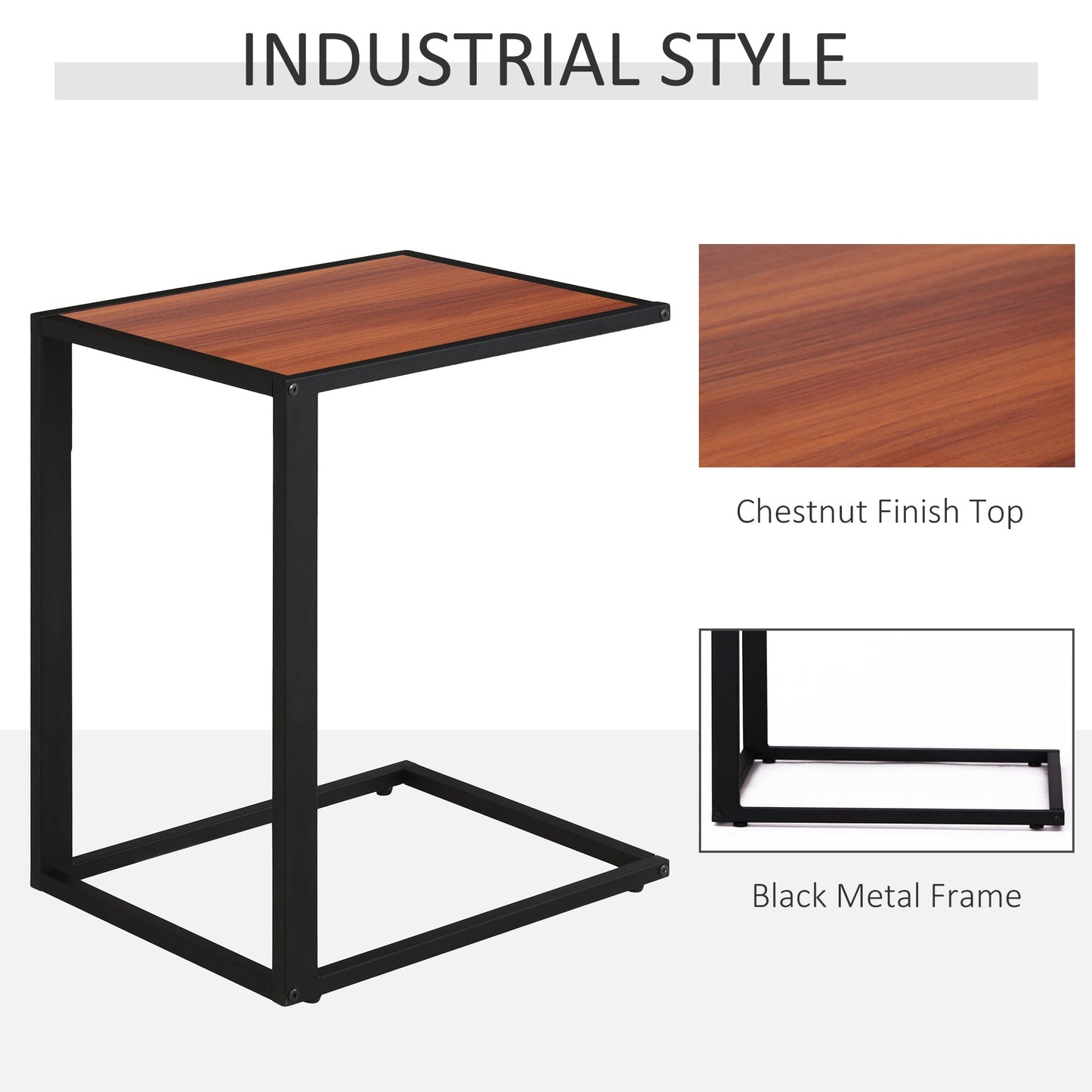 C-Shaped Side Table