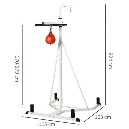 Free-Standing Speed Bag Boxing Platform Punch Bag Fitness Station Stand