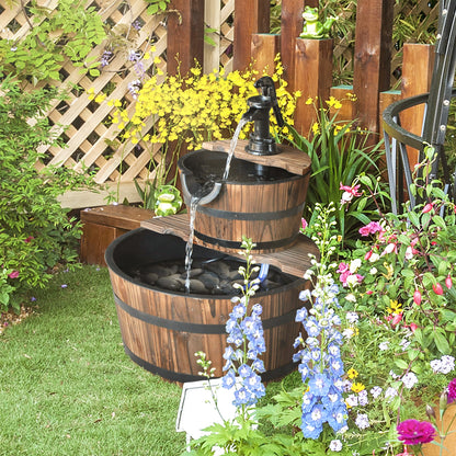 Wooden Water Pump Fountain