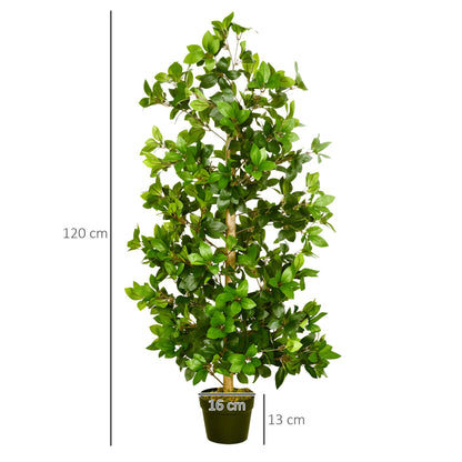 Artificial Plants Bay Leaf Laurel in Pot Fake Plants for Home Indoor Outdoor Decor