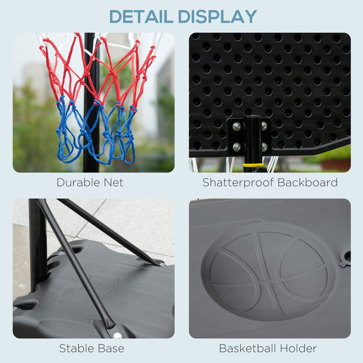 Adjustable Basketball Hoop and Stand