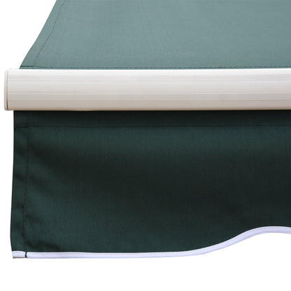 Outsunny Manual Retractable Awning 2.5X2 M-Dark Green