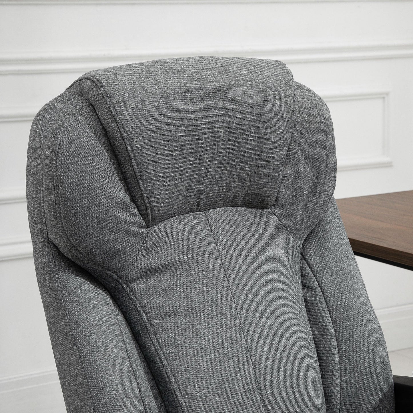 Vinsetto Linen Fabric Home Office Chair