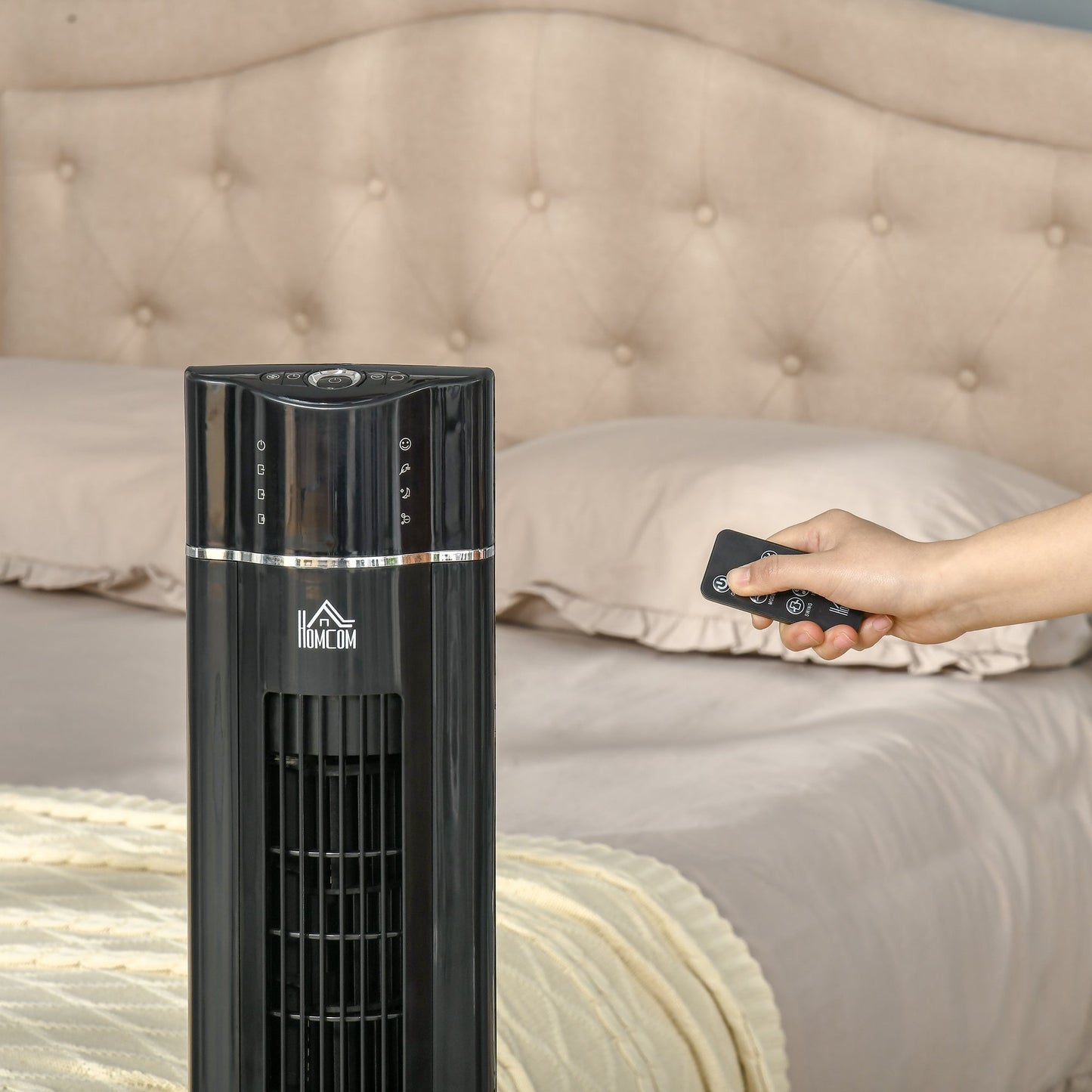 42" Anion Tower Fan Cooling for Bedroom with 3 Speed