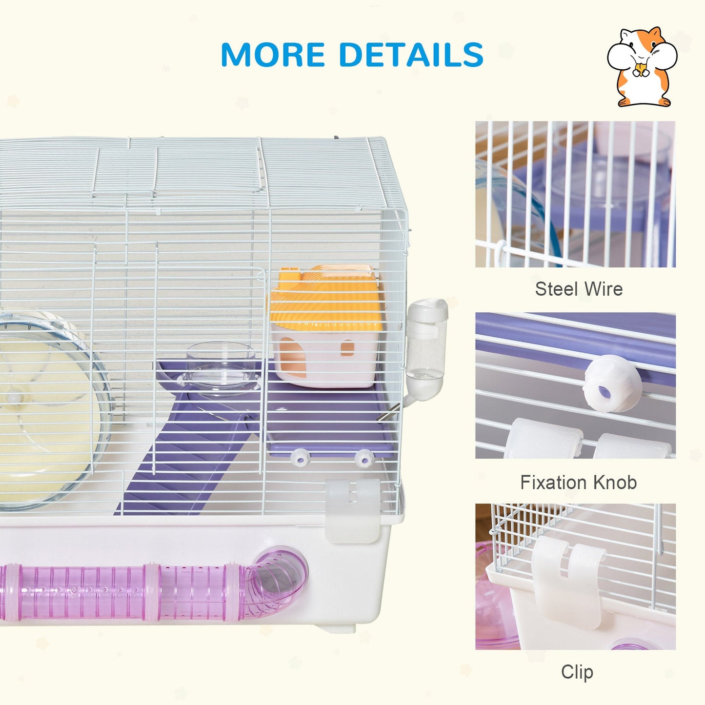 PawHut Multi-storey Hamster Cage