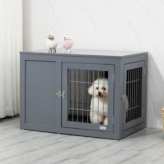 PawHut Furniture Style Dog Crate for Small and Medium Dogs