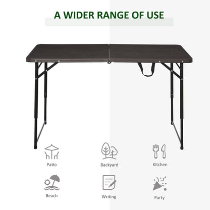 4FT Portable Metal Picnic Table