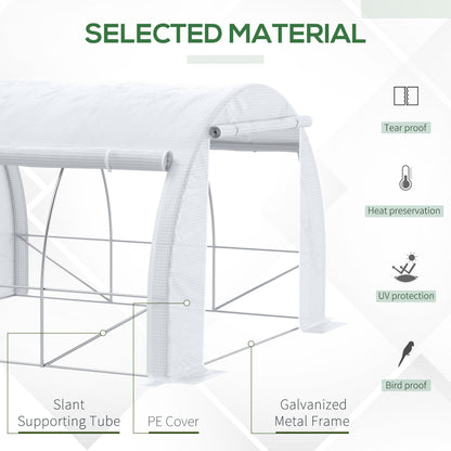 Outsunny 3 X 3 X 2 M Polytunnel Greenhouse