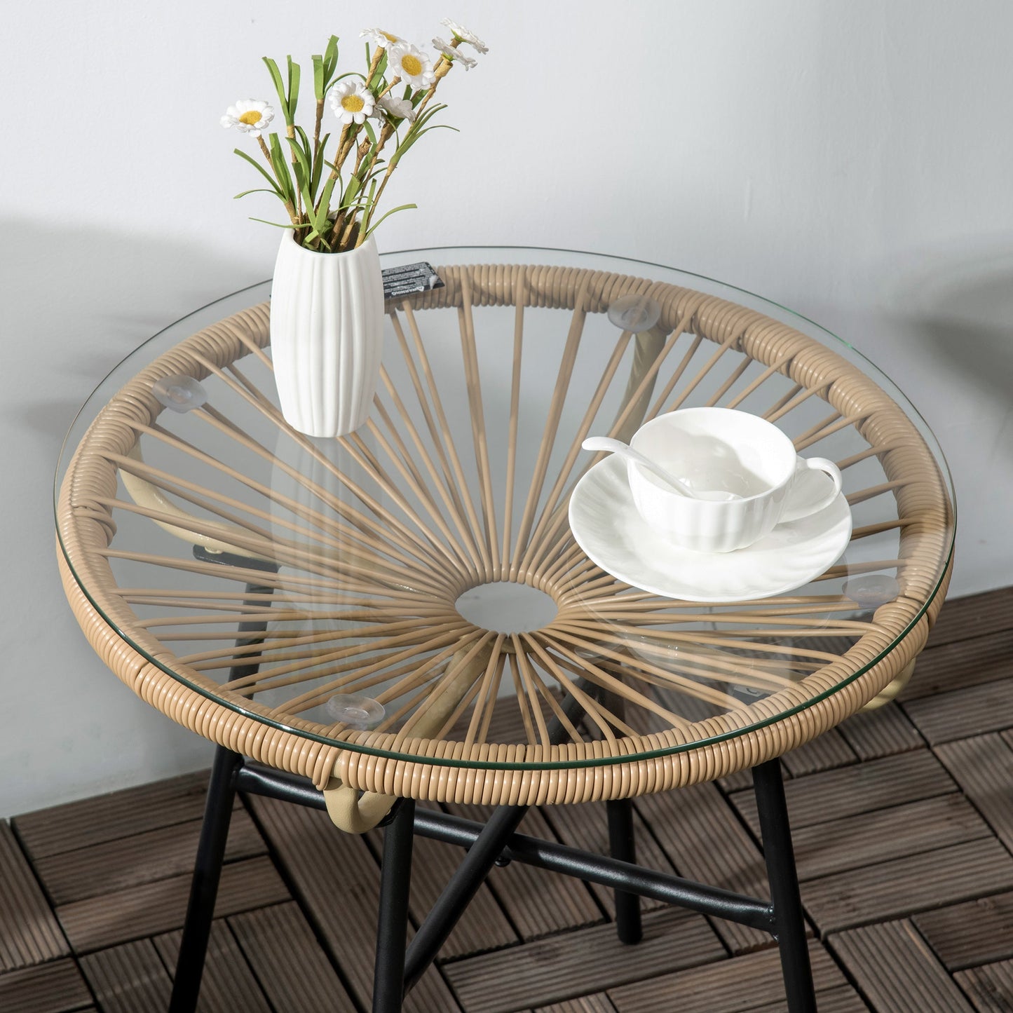 Rattan Side Table