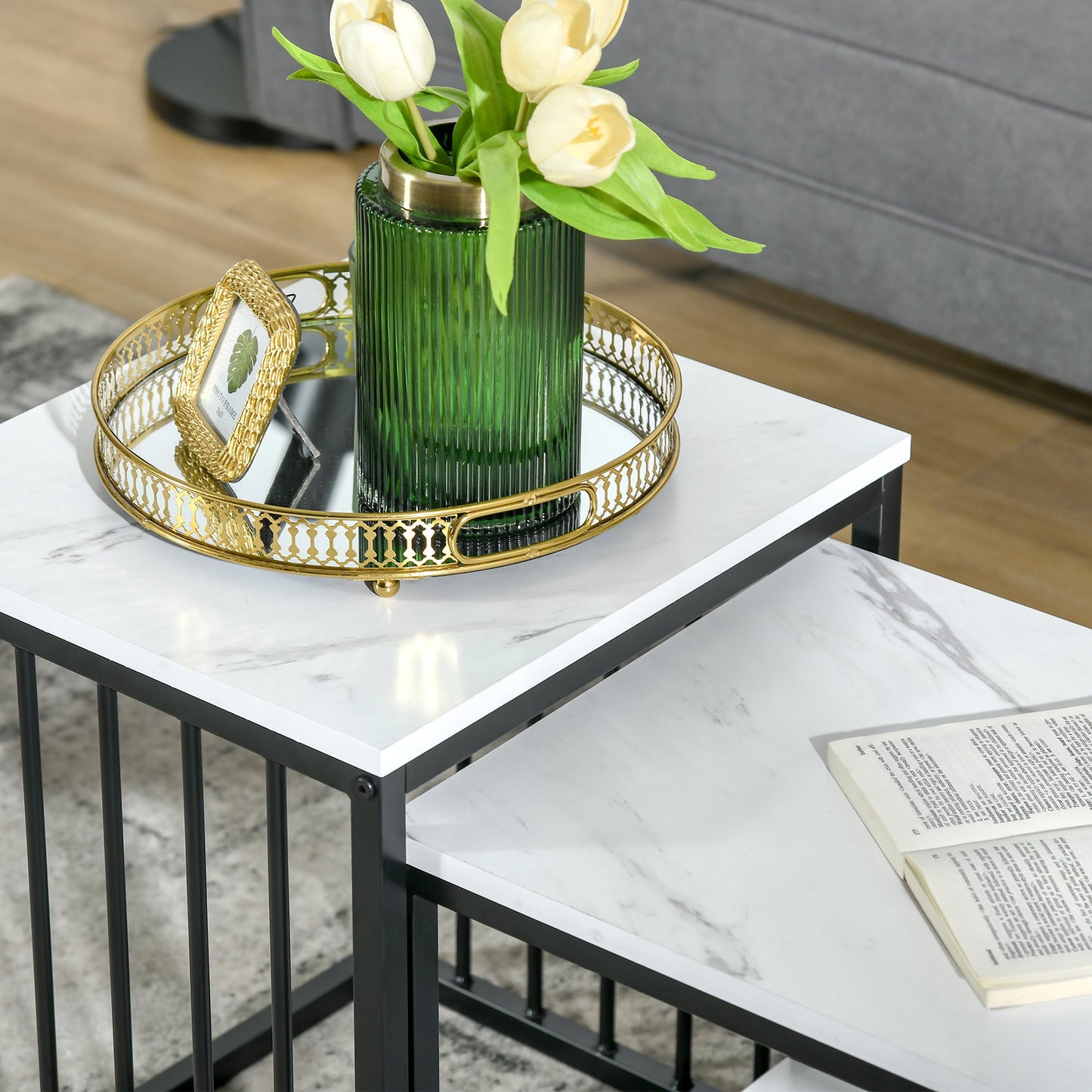 Modern Coffee Table Set of Two