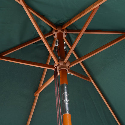 2m x 1.5m Garden Parasol Umbrella with Tilting Sunshade Canopy