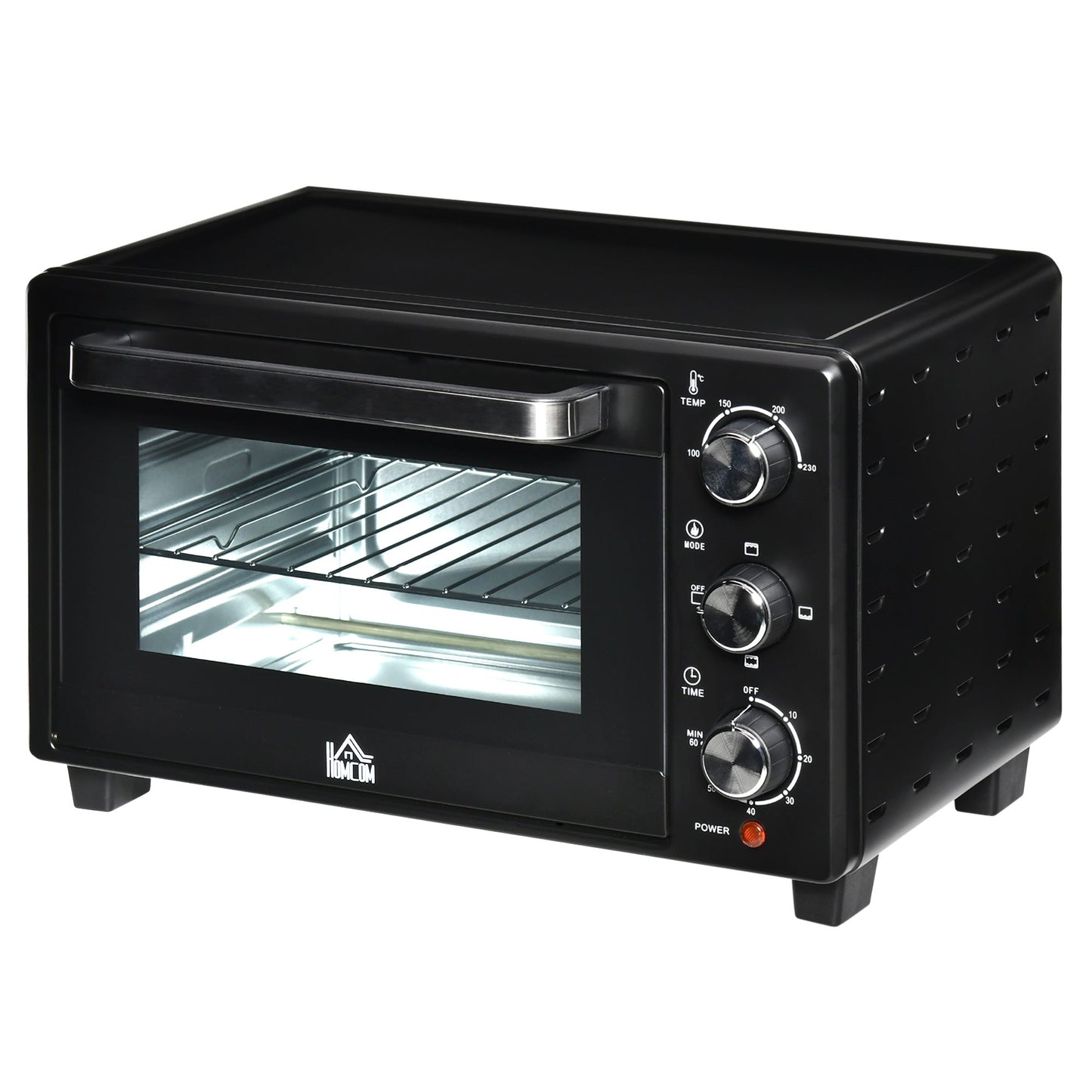 21L 230C Mini Oven With Timer Black by Homcom