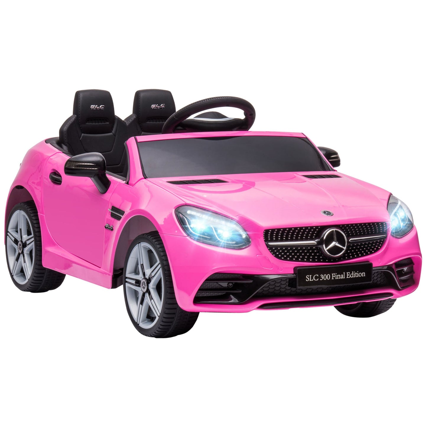 Mercedes Benz SLC 300 Ride On Electric Car With Parent Remote 3 To 6 Years Pink by Aiyaplay