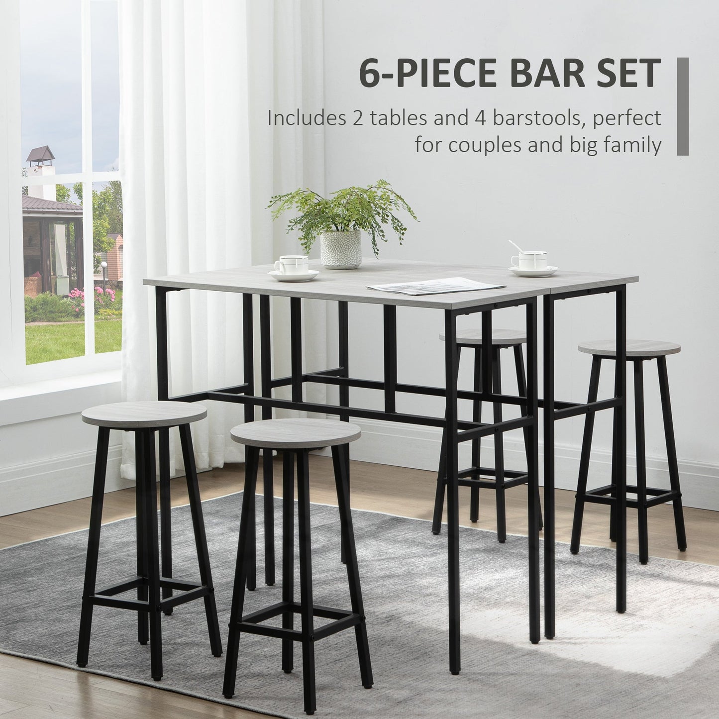 6-Piece Bar Table Set