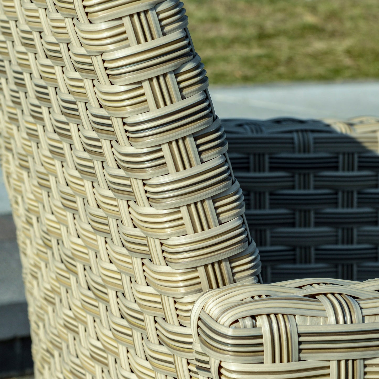 4-Pieces Patio Wicker Sofa Set