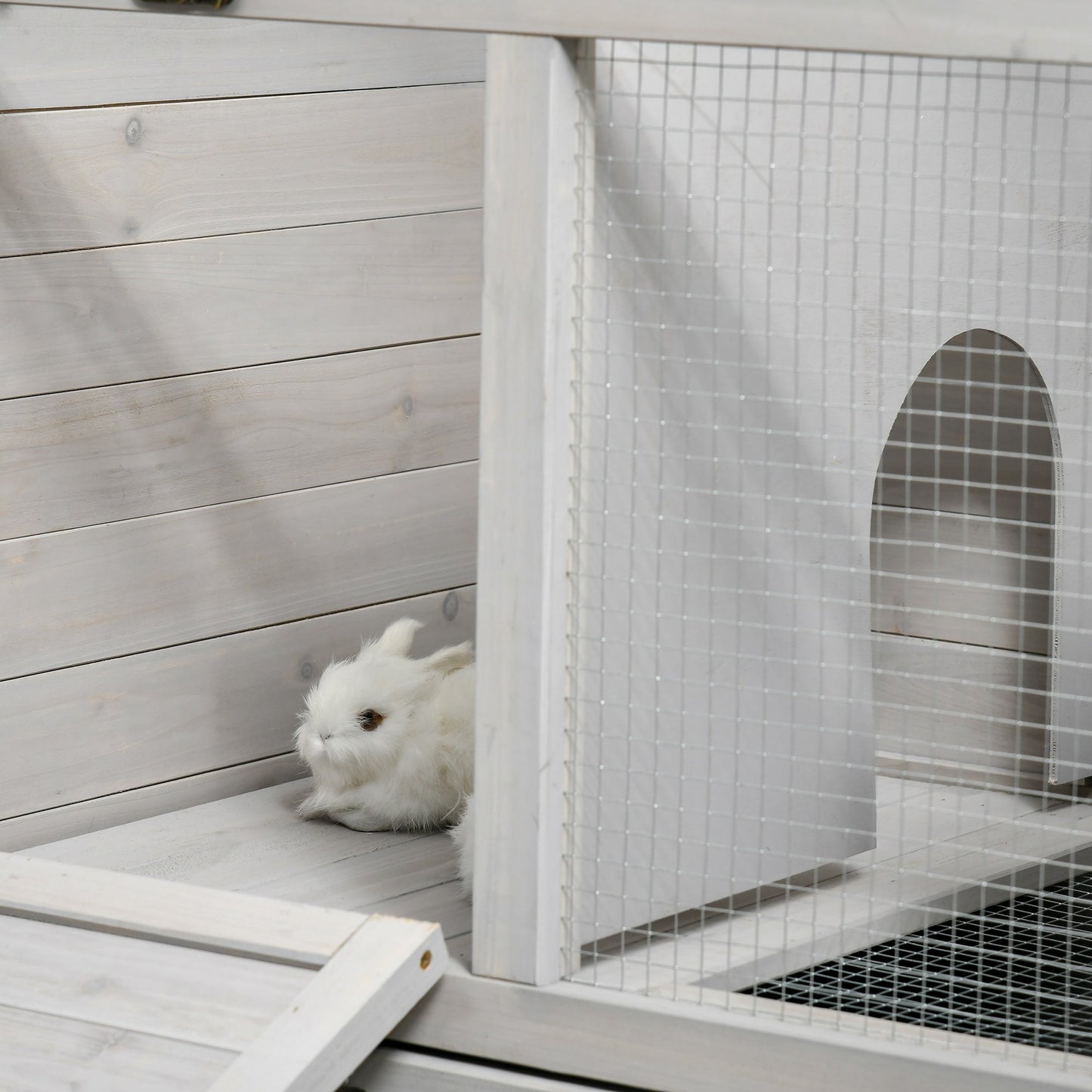 PawHut Wooden Rabbit Hutch