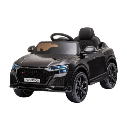 Audi RS Q8 6V Kids Electric Ride On Car Toy w/ Remote USB MP3 Bluetooth Black