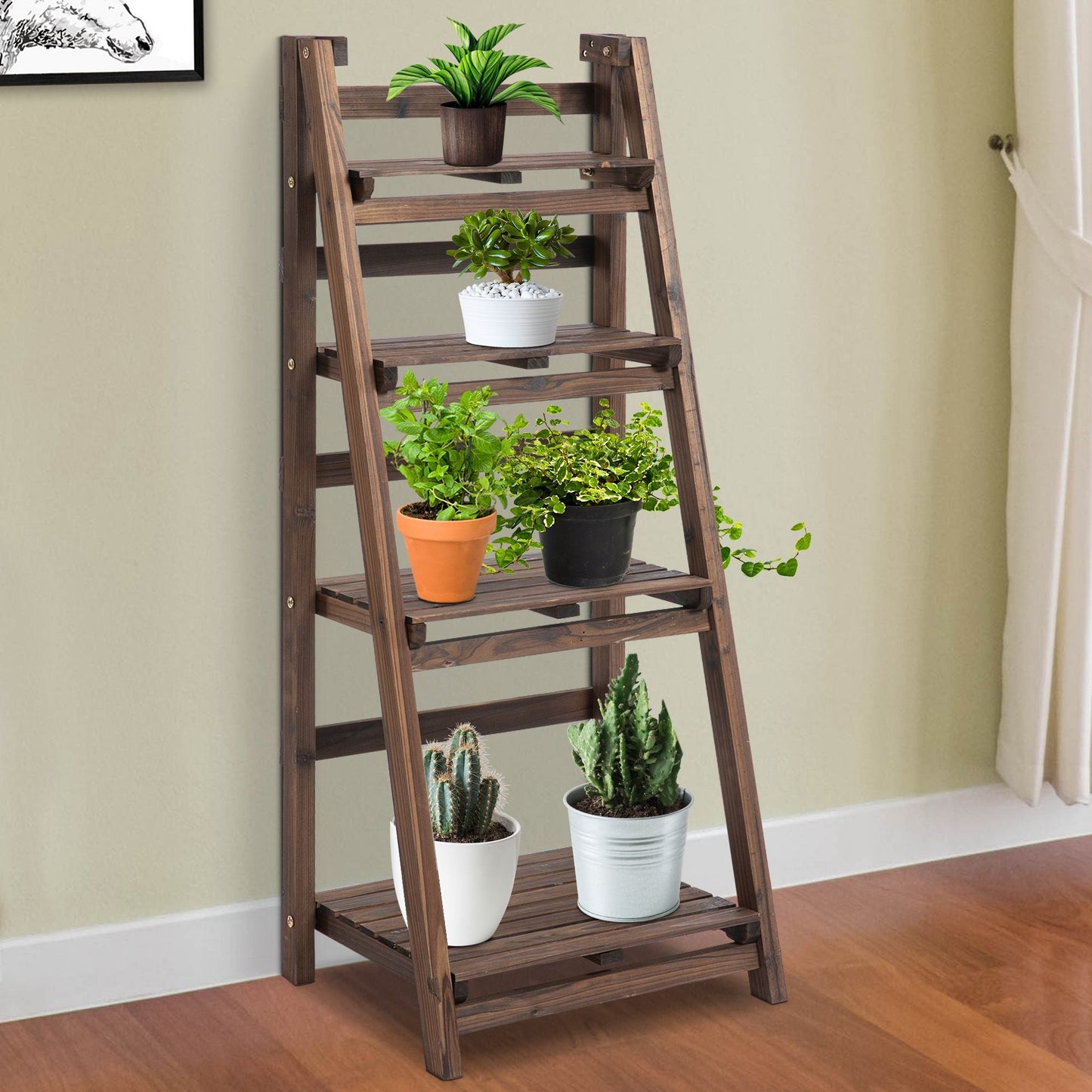 4-Tier Foldable Plant Stand