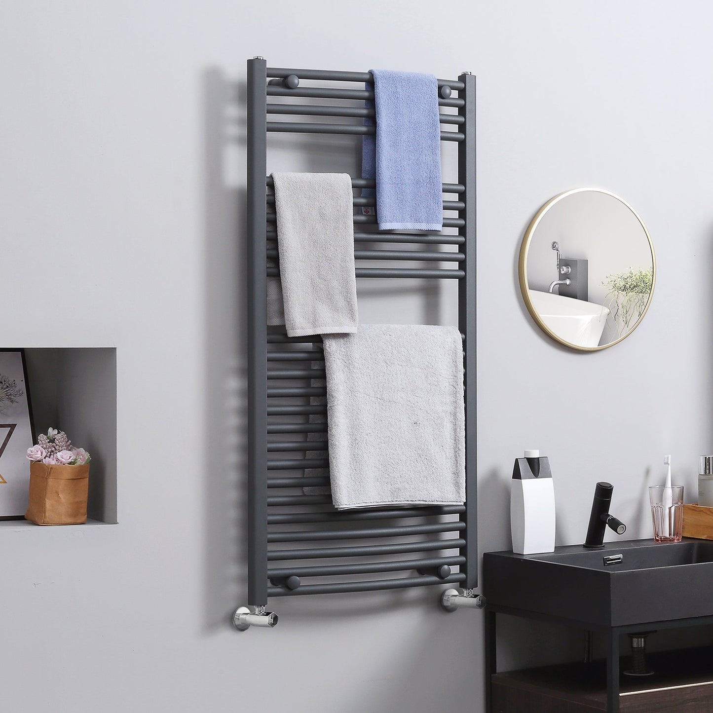 Curved Heated Towel Rail