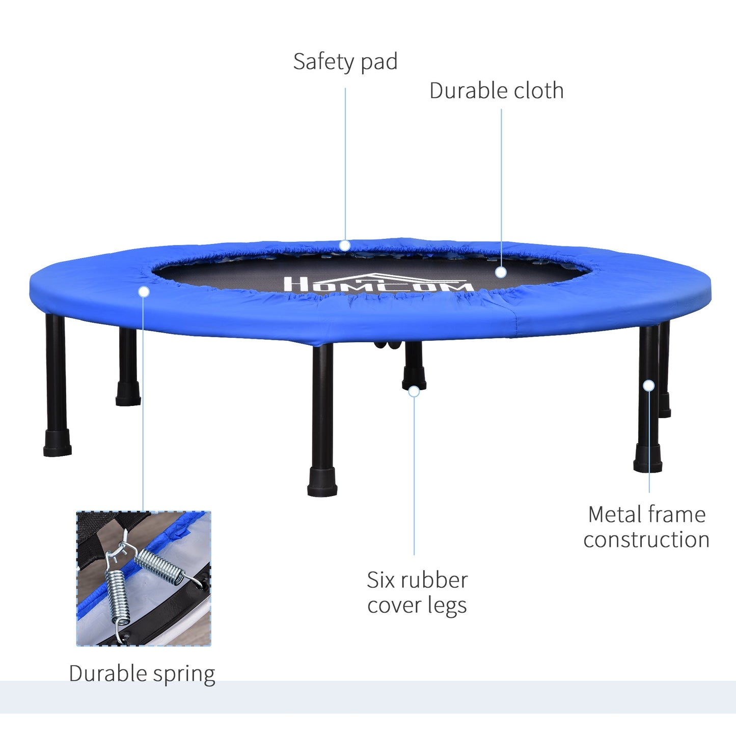 Trampoline Aerobic Rebounder Indoor Outdoor Fitness Round Jumper 91cm