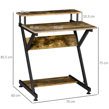 Industrial Computer Desk with Storage