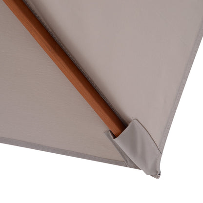 2m x 1.5m Garden Parasol Umbrella with Tilting Sunshade Canopy