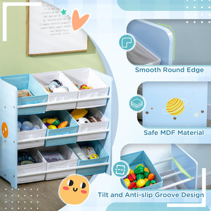 ZONEKIZ Kids Storage Unit with 9 Removable Storage Baskets