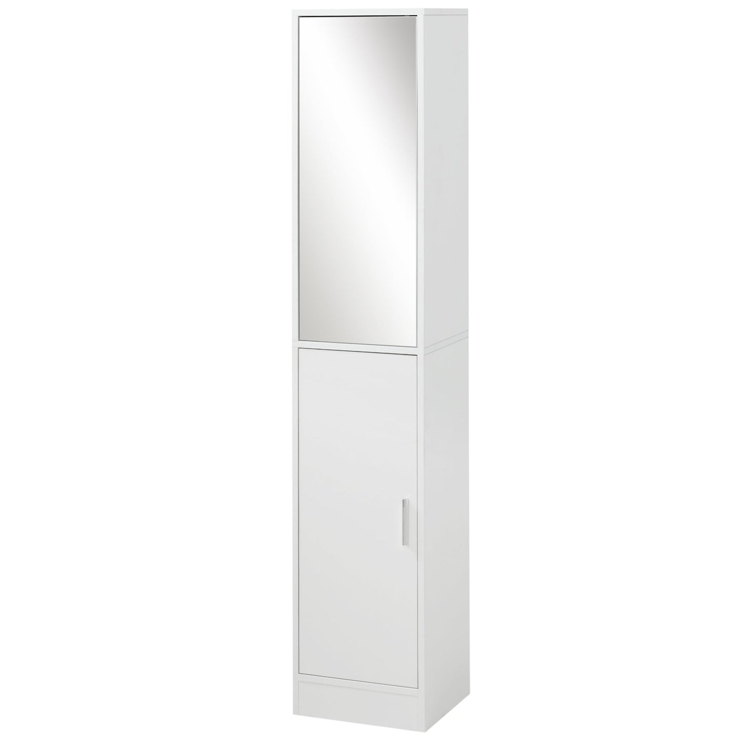 kleankin Tall Mirrored Bathroom Cabinet