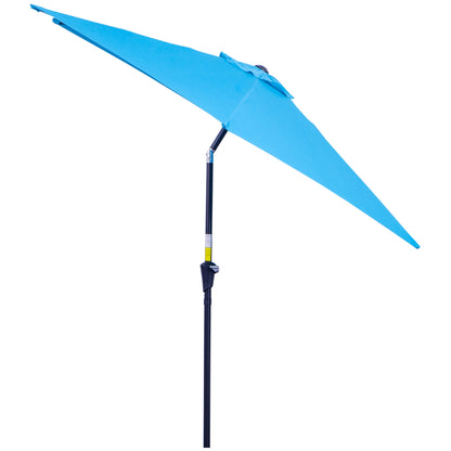 2.7M Garden Parasol Umbrella with Tilt and Crank