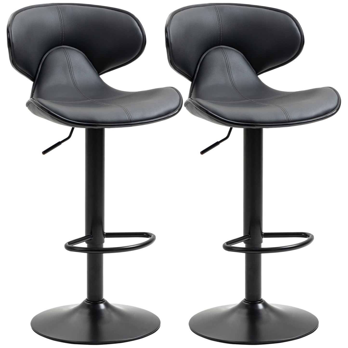 Adjustable Swivel Bar Stools Set of 2