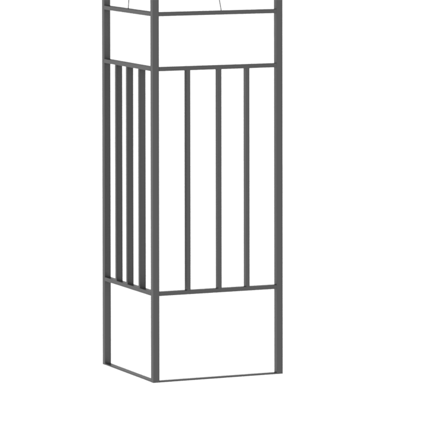 3 x 3m Outdoor Steel Gazebo with 2 Tier Roof