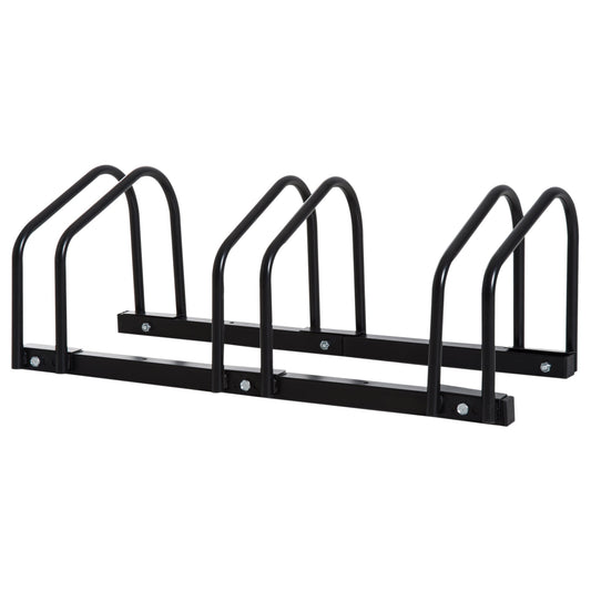 Bike Stand Parking Rack Floor or Wall Mount Bicycle Cycle Storage Locking Stand 76L x 33W x 27H 3 Racks