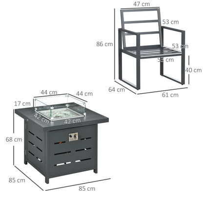 5-Piece Aluminium Garden Furniture Sets