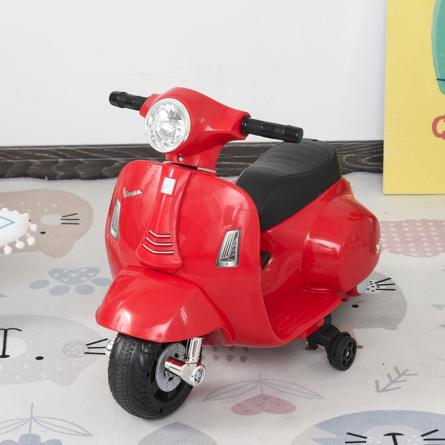 Vespa Licensed Kids Ride On Motorcycle 6V Battery Powered Electric Toys