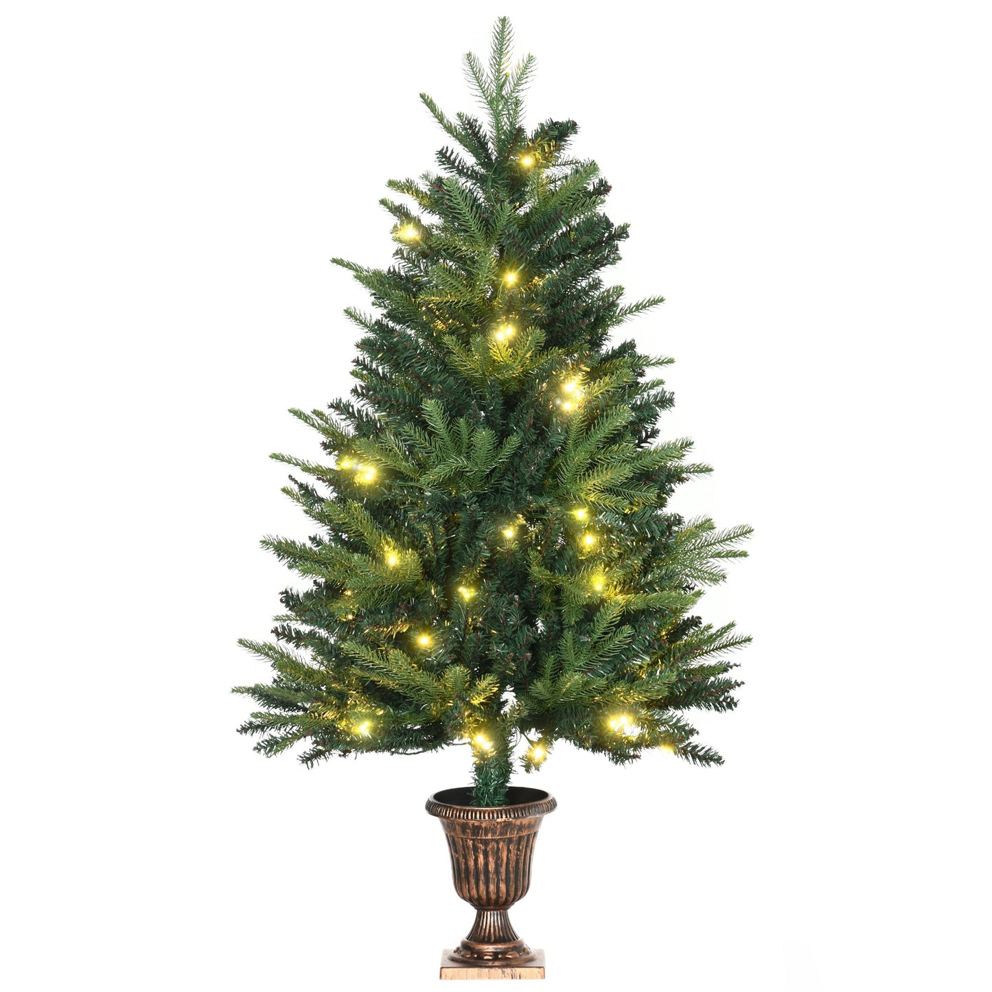 4FT Pre-Lit Artificial Christmas Spruce Tree