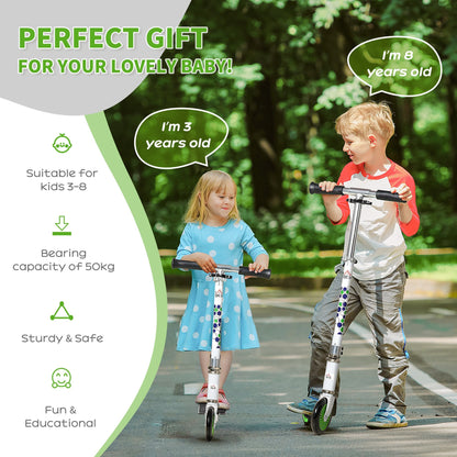 Scooter for Kids Height Adjustable One-Click Foldable Kick Scooter with Brake