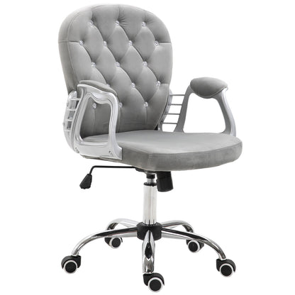 Vinsetto Office Chair with Diamond Tufted Velour