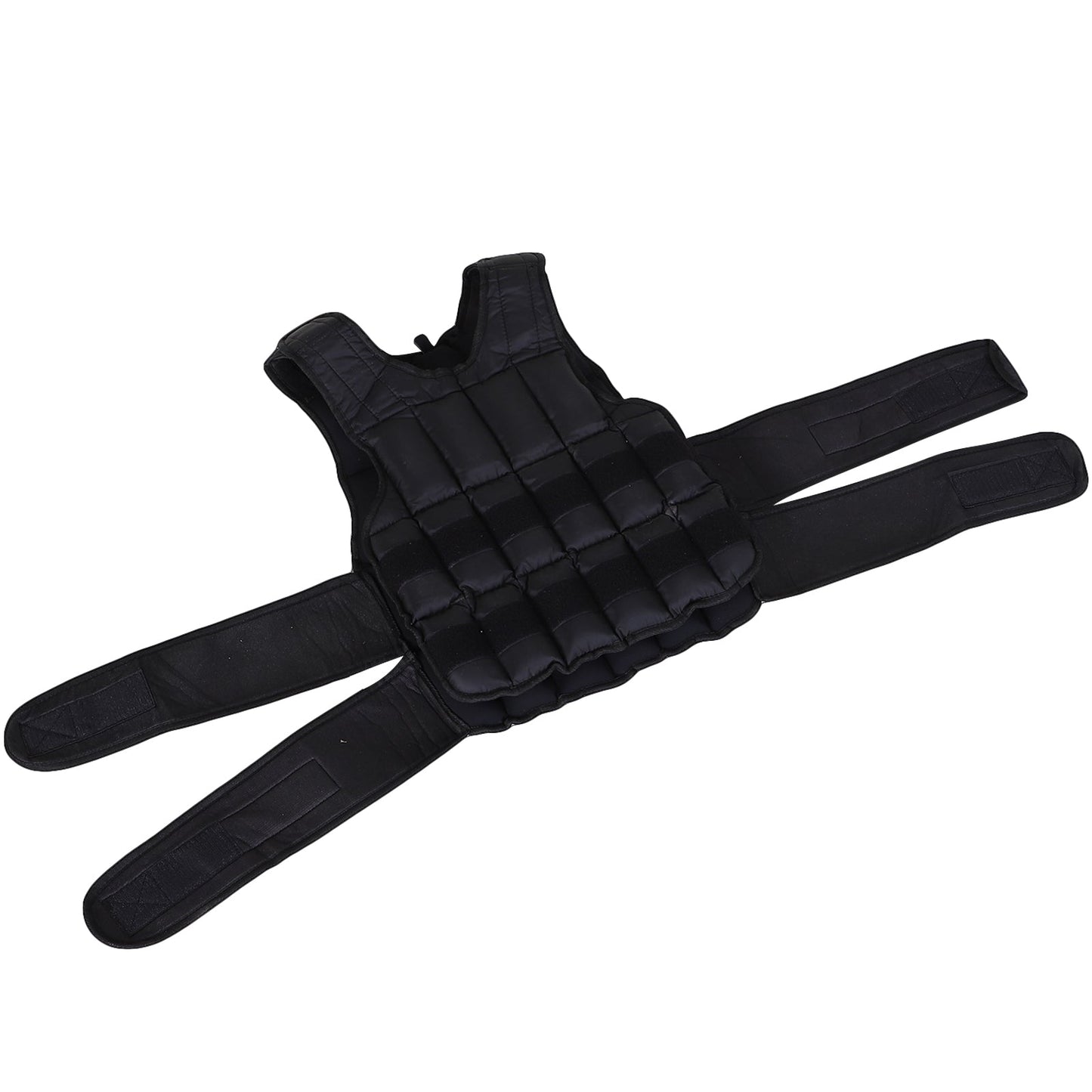 15kg Adjustable Metal Sand Weight Vest Black