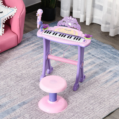 32 Keys Kids Mini Electronic Keyboard Musical Instrument Educational Game Toy Children Grand Piano Stool Micropho