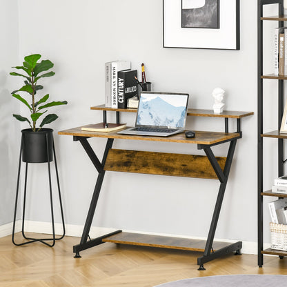 Industrial Computer Desk with Storage