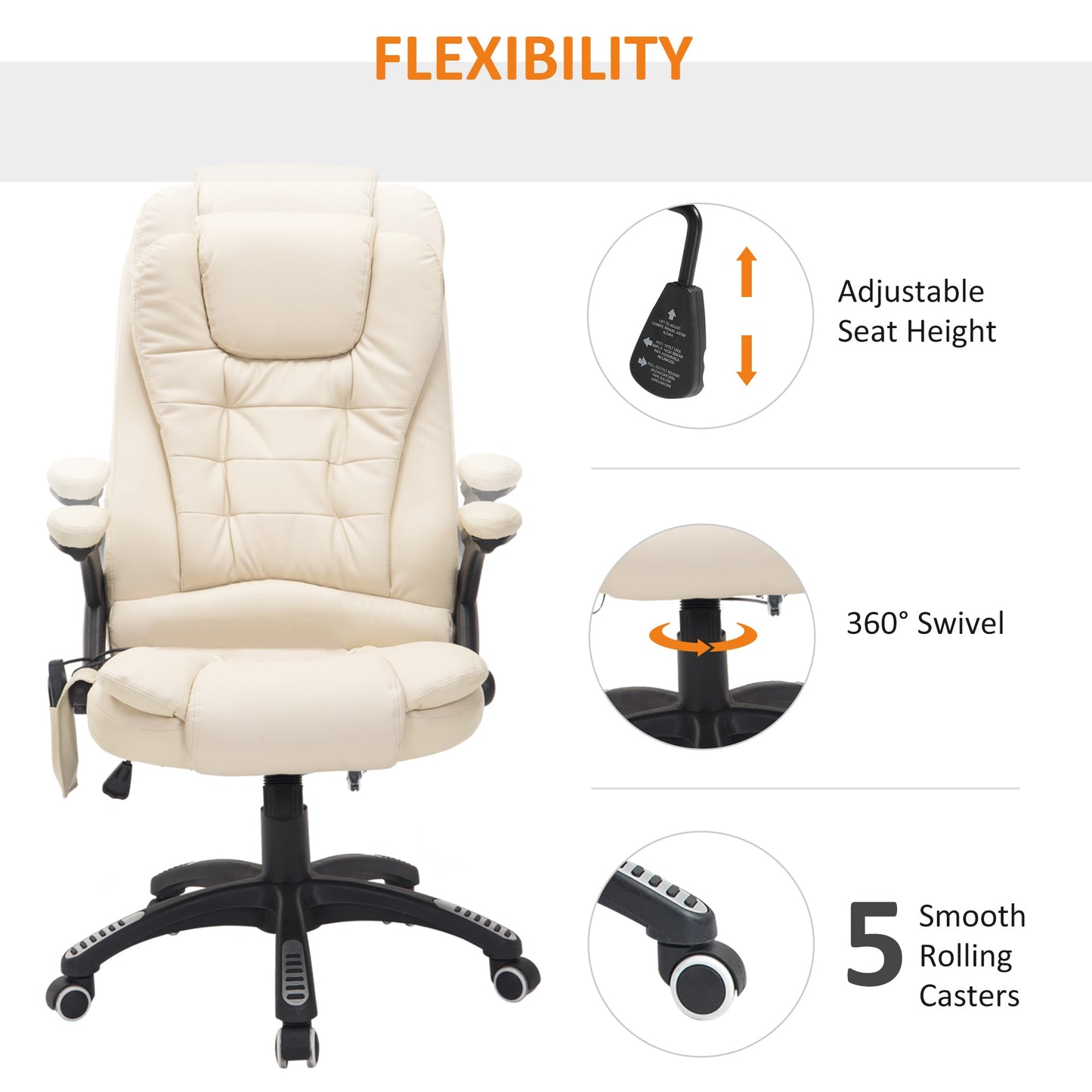 Executive Office Chair with Massage and Heat