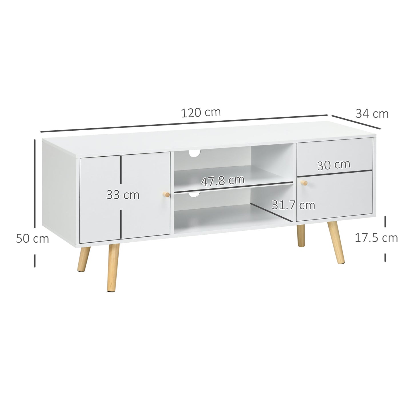 TV Unit Cabinet for TVs up to 55 Inches