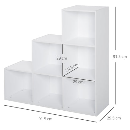 6 Cubes 3-Tier Shelving Cabinet