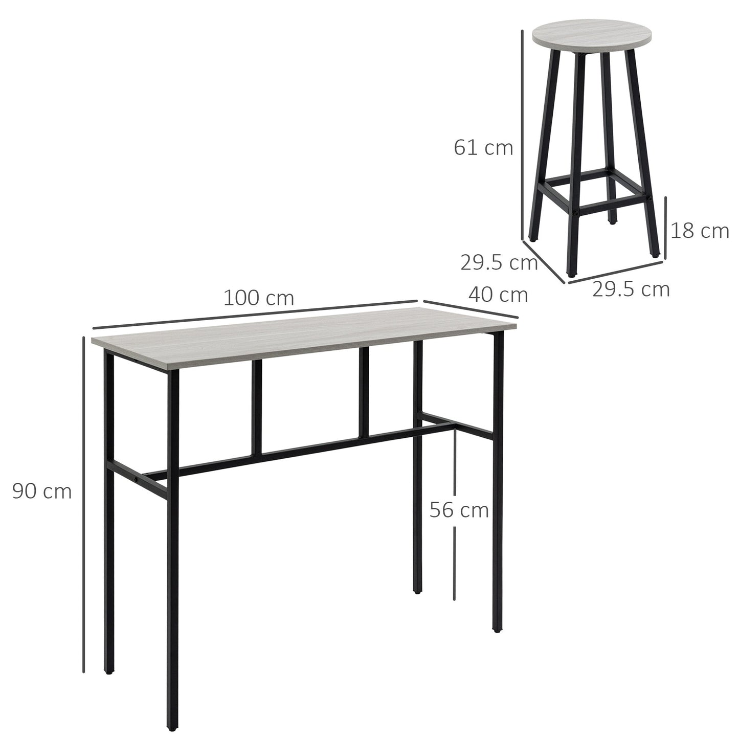 6-Piece Bar Table Set