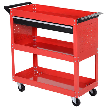 DURHAND 3-Tier Tool Trolley Tool Storage Cart