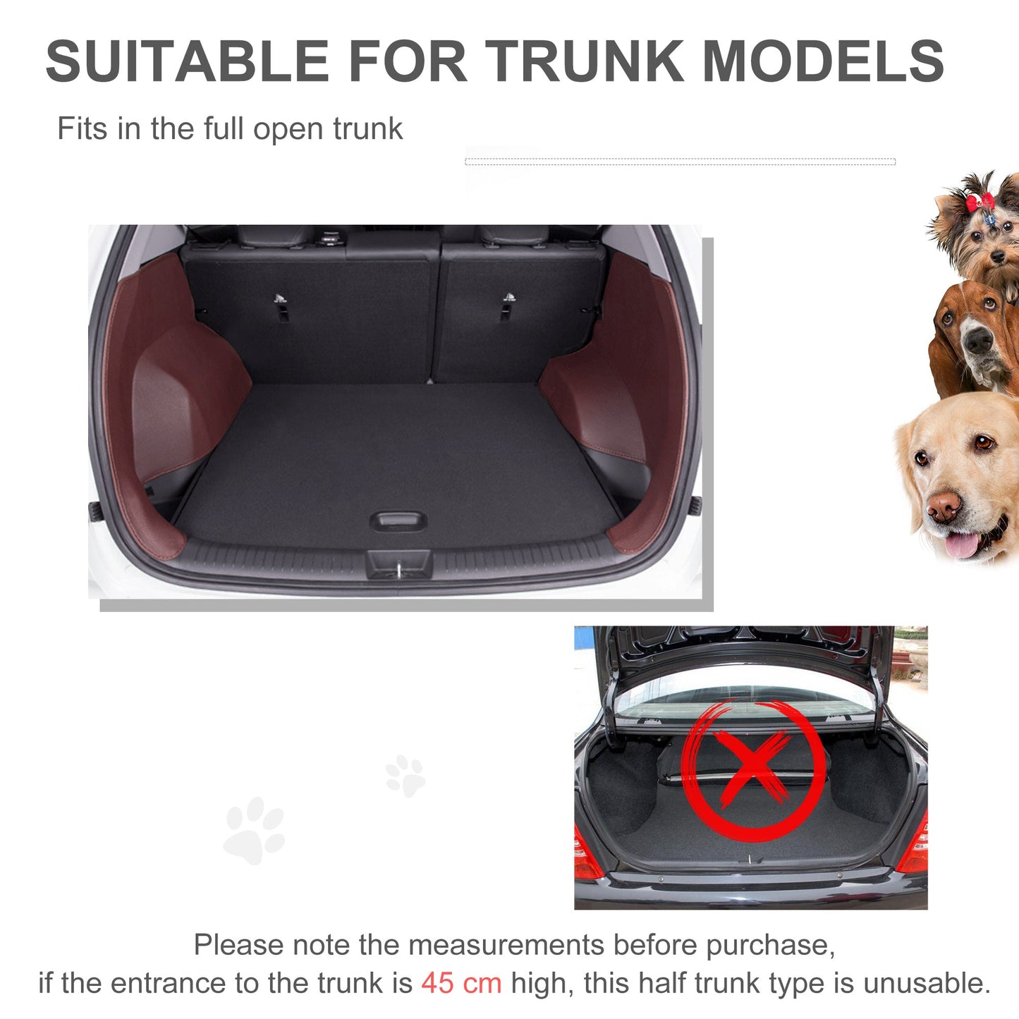 PawHut Metal Dog Car Crate Folding Pet Cage Transport Box Carrier for Small Dog with Removable Tray 77 x 47 x 55cm