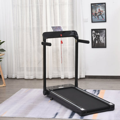 Homcom 600W Foldable Steel Motorised Treadmill Running Machine W/Safety Button