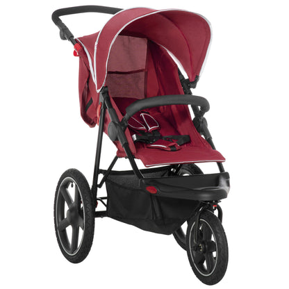 Foldable Three-Wheeler Baby Stroller w/ Canopy