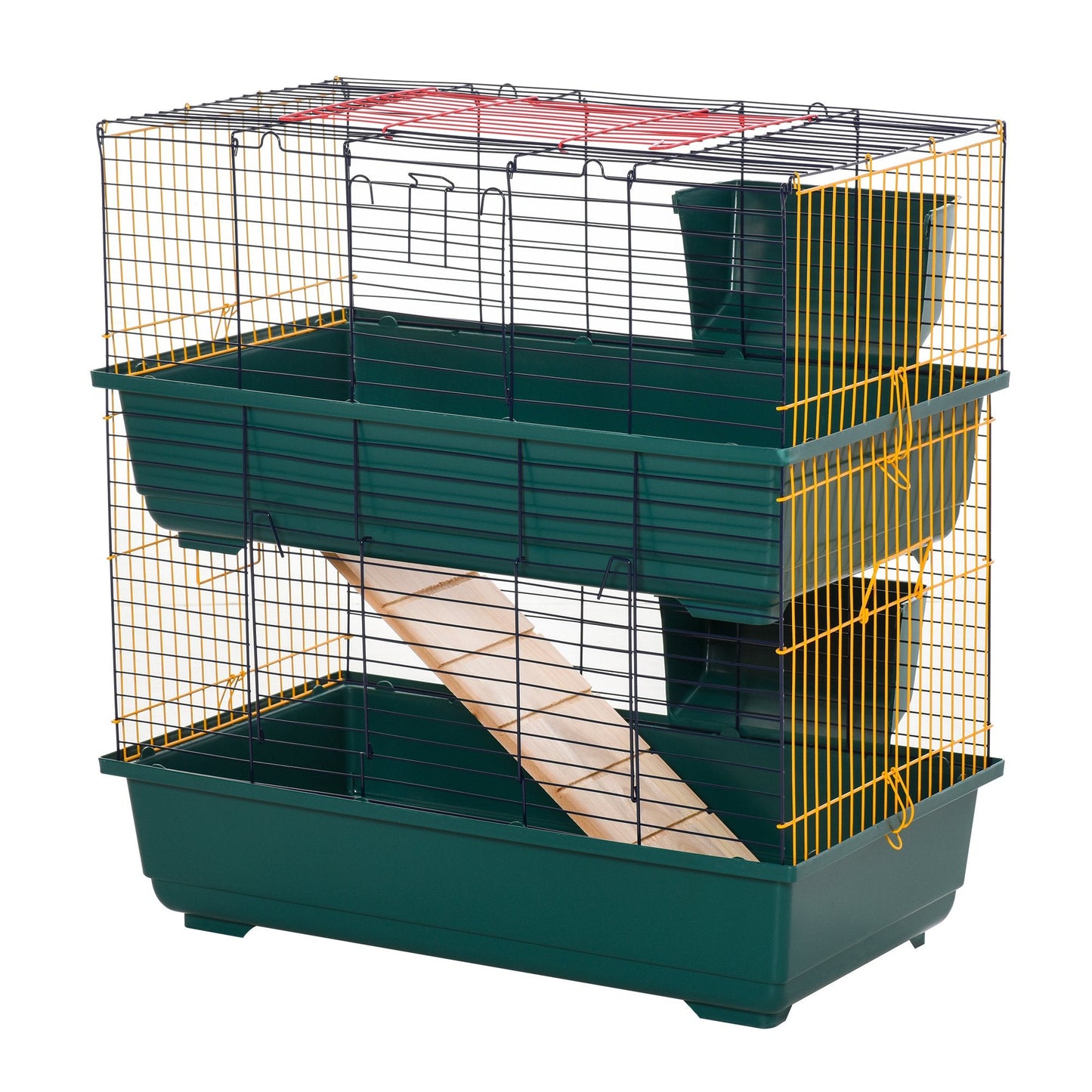 2 Tier Small Animal Cage Multicoloured by Pawhut